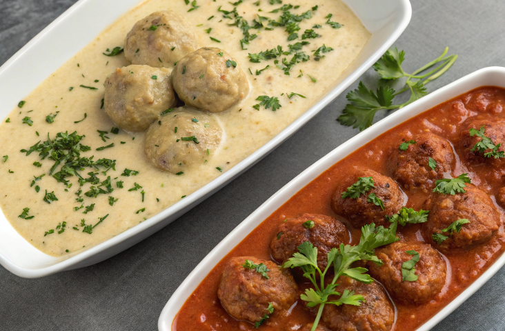 Легкий та простий рецепт з готовими м'ясними кульками.