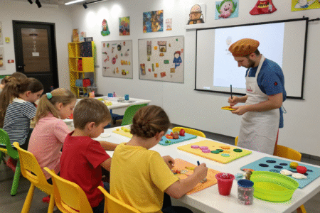 Master class for children 7-12 years old on creating a cartoon from plasticine