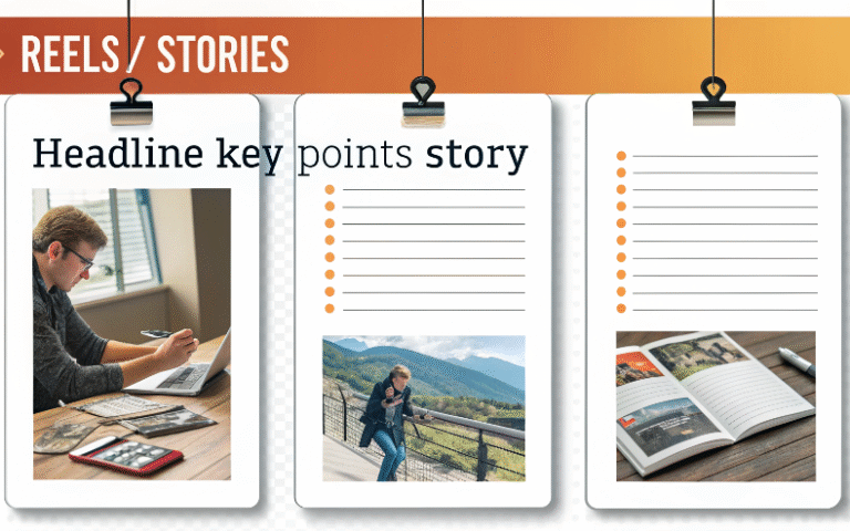 Reels/Stories Templates: How to Translate a Headline into a 3-Slide Hook